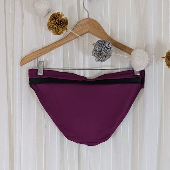 Panache Swimwear - Taylor Bikini Bottoms - Plum & Gray - Size Small (US)/10 (UK) - Picture 5 of 13